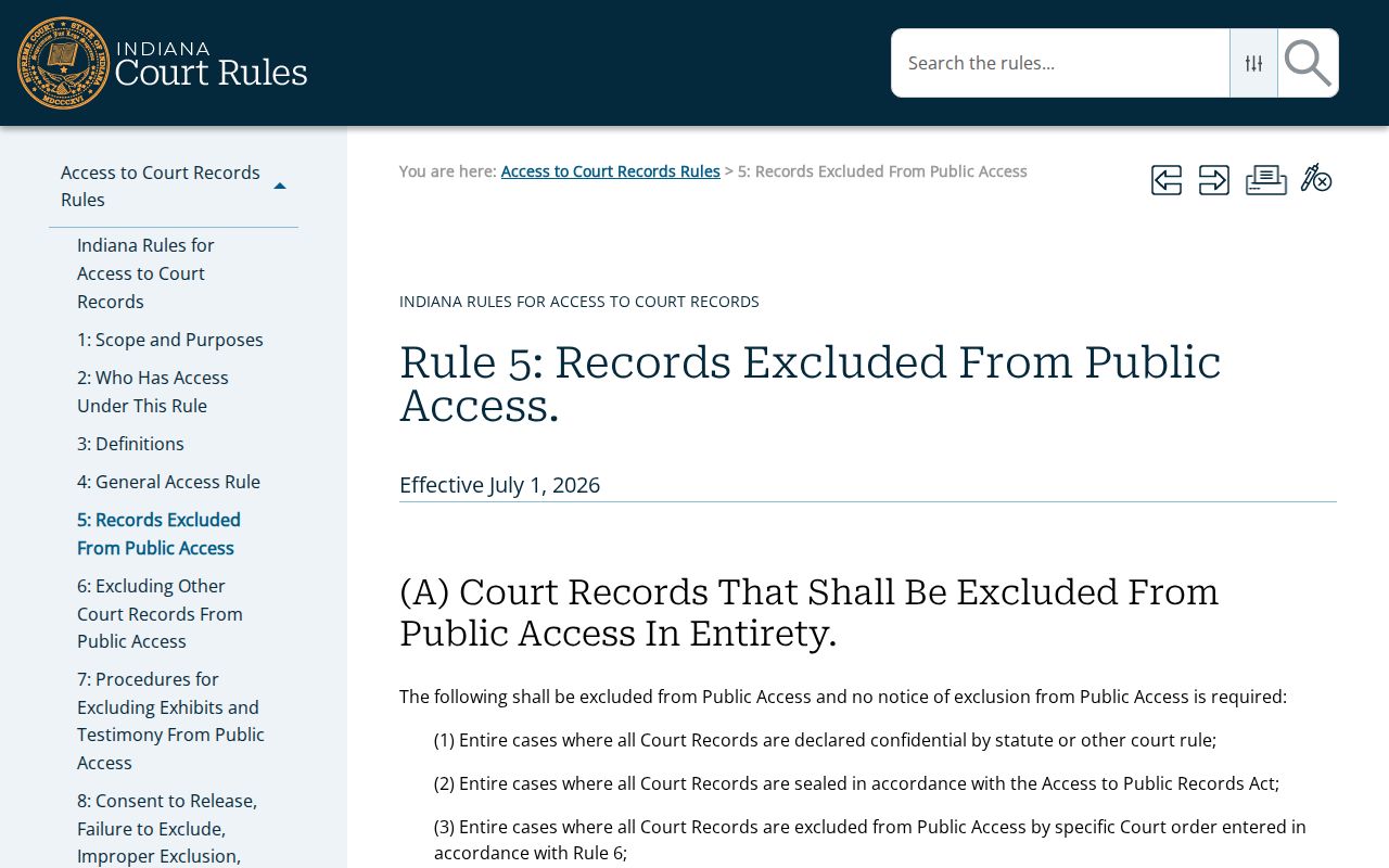 Andrews court docket restricted record rules