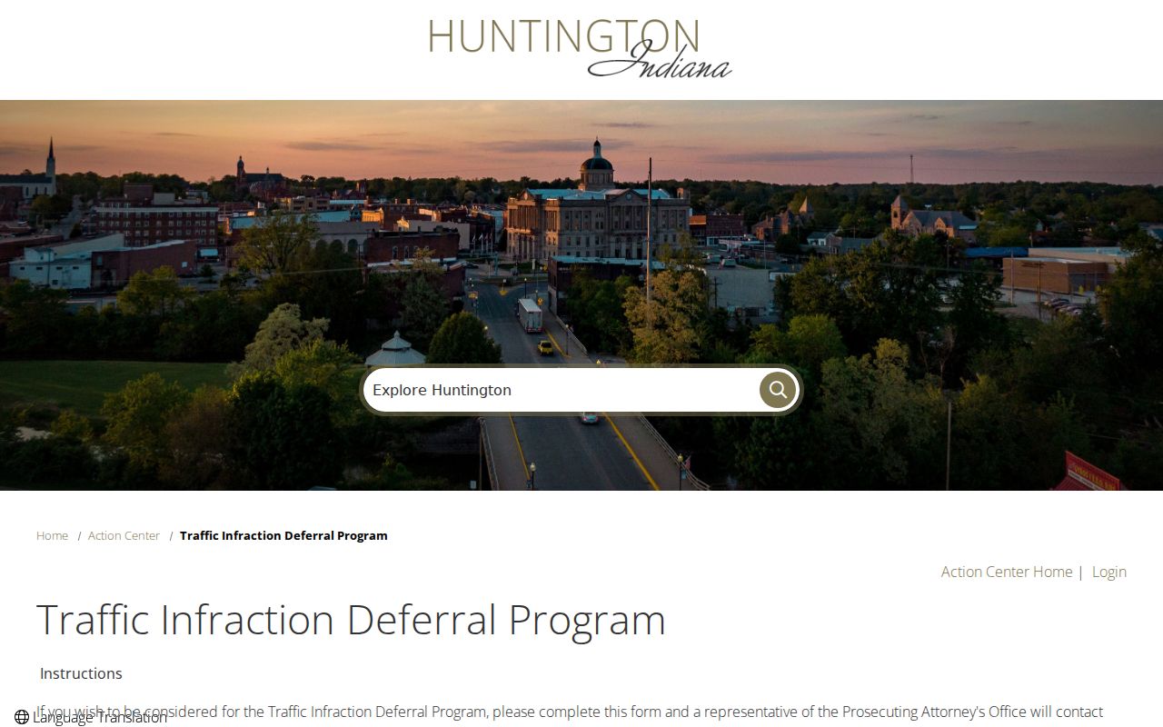 Markle court docket traffic deferral form